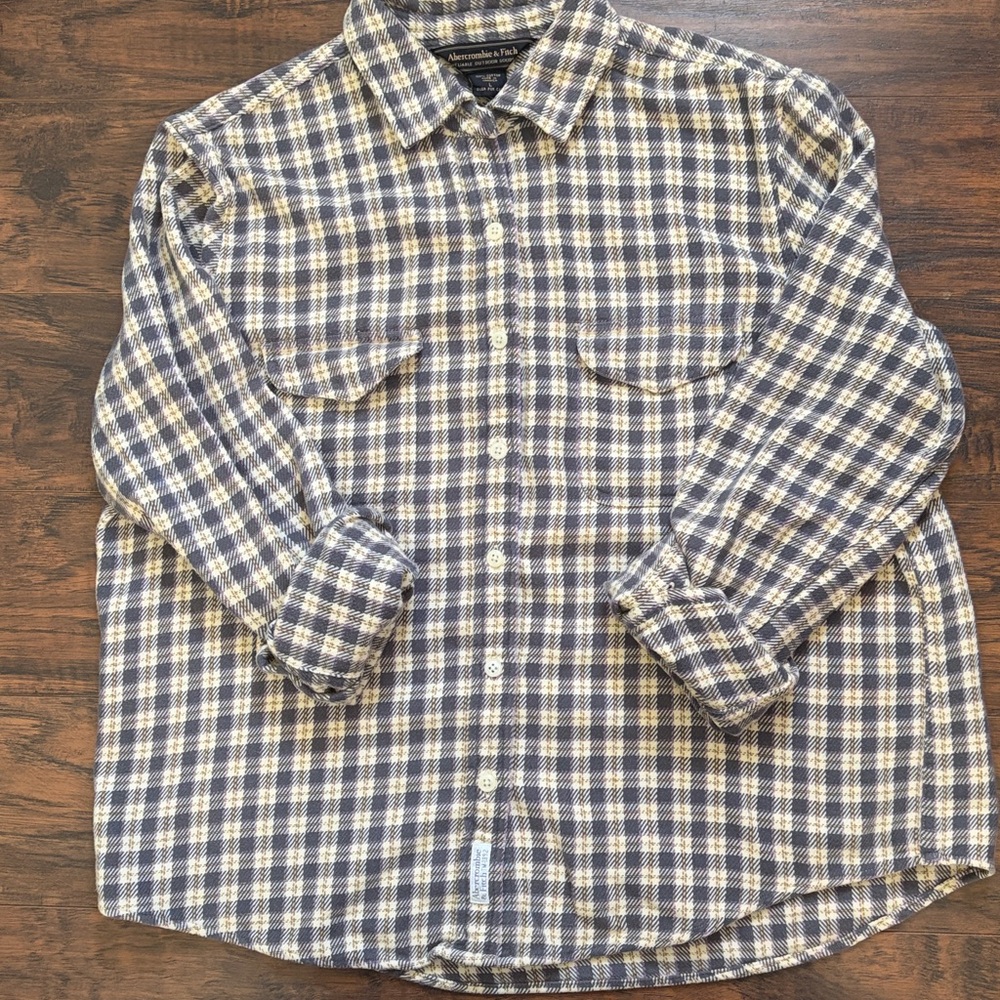 Vintage Abercrombie & Fitch Cotton Flannel Button Down Shirt